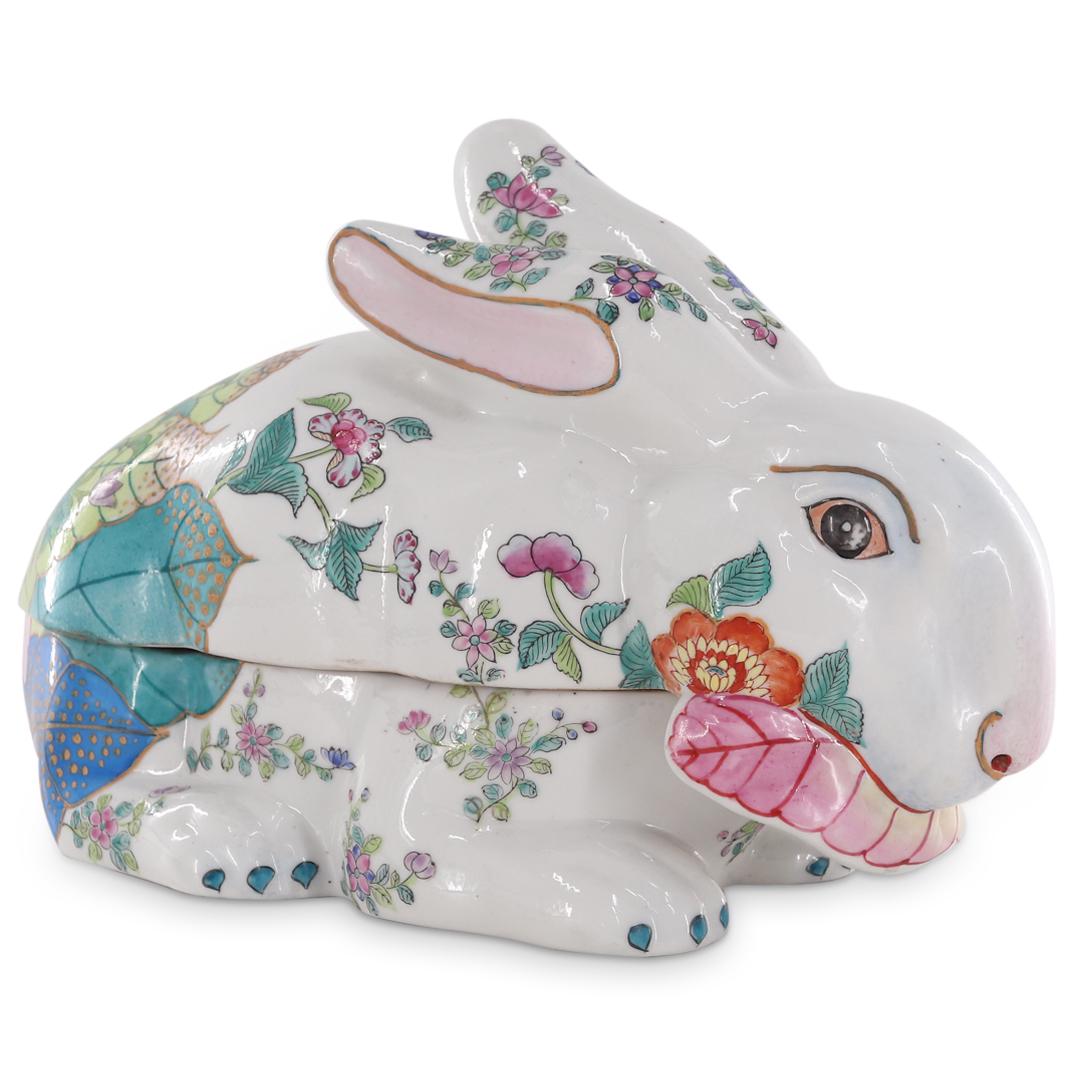 Antique Chinese Export Porcelain Rabbit Tureen (1 of 7)