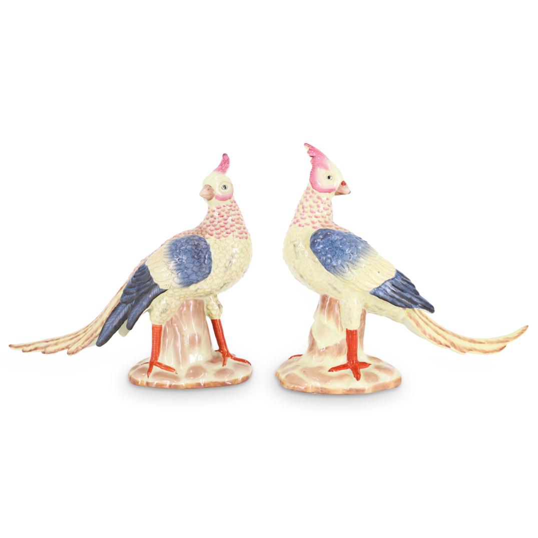 Pair of Mark Roberts Ceramic Pheasant Sculptures (1 of 8)