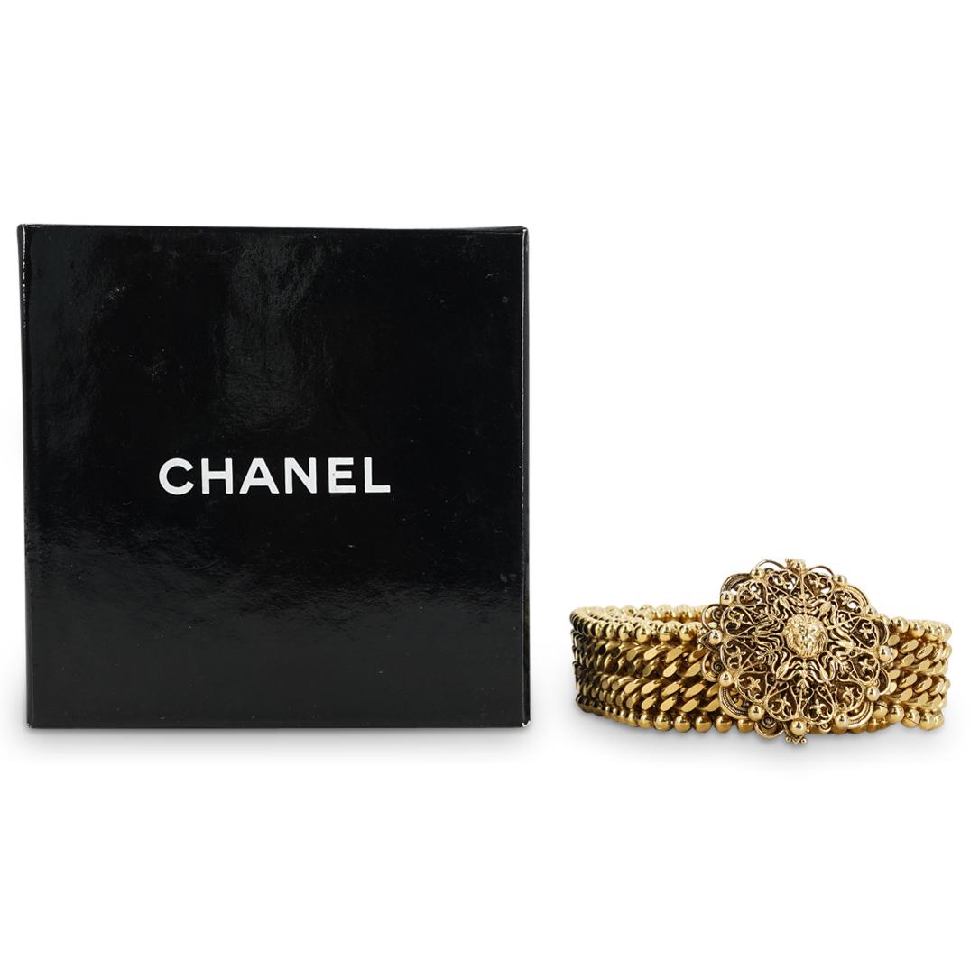 Vintage Chanel Gilt Tone Chain Link Belt (1 of 6)