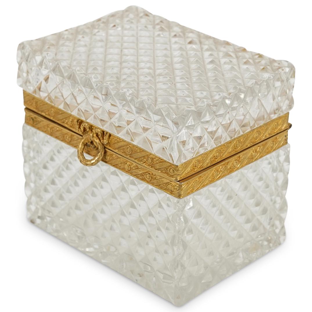 Antique Baccarat Ormolu & Crystal Vanity Box (1 of 6)