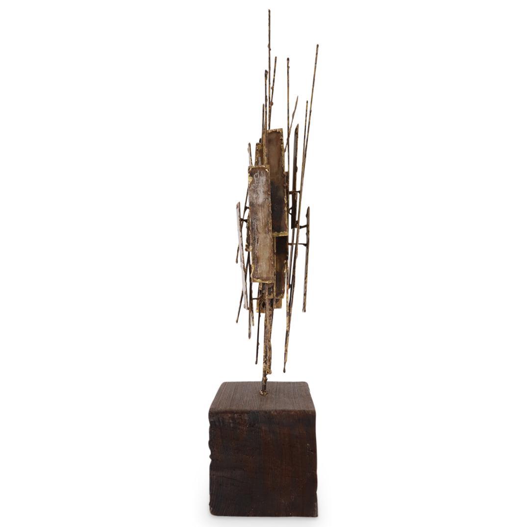 Mid Century Brutalist Torch Cut Steel Sculpture (1 of 6)
