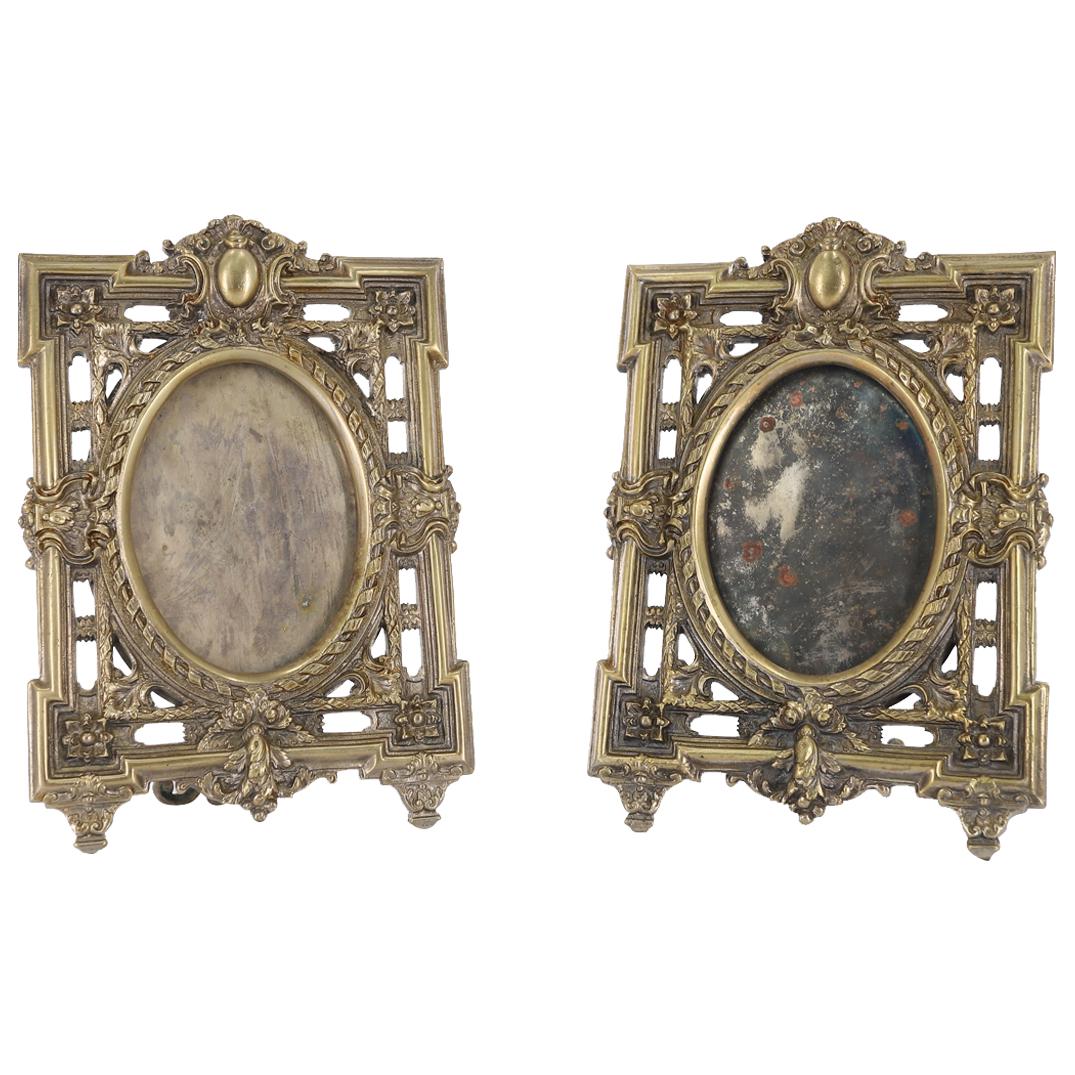 Pair of Antique French Bronze Picture Frames (1 of 7)