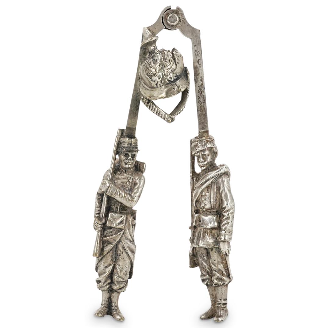 Antique Silvered Bronze Nutcracker (1 of 6)