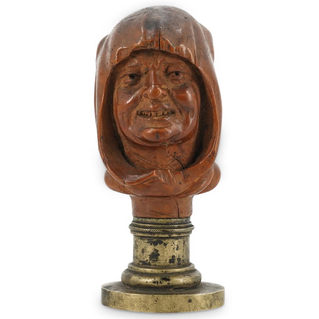 Antique Carved Figural Wax Seal (1 of 4)