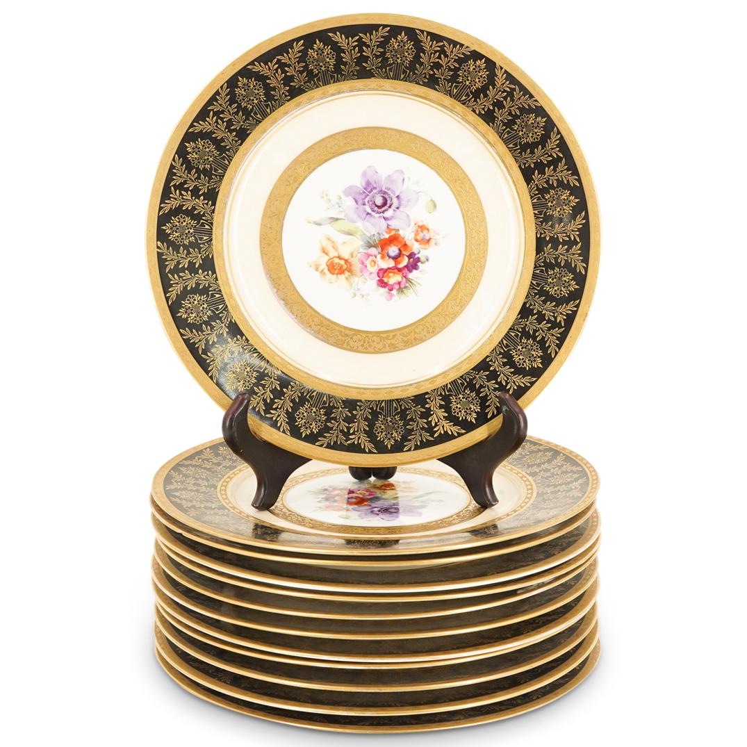 (12 Pc) Royal Bavarian Hutschenreuther Dinner Plate Set (1 of 5)