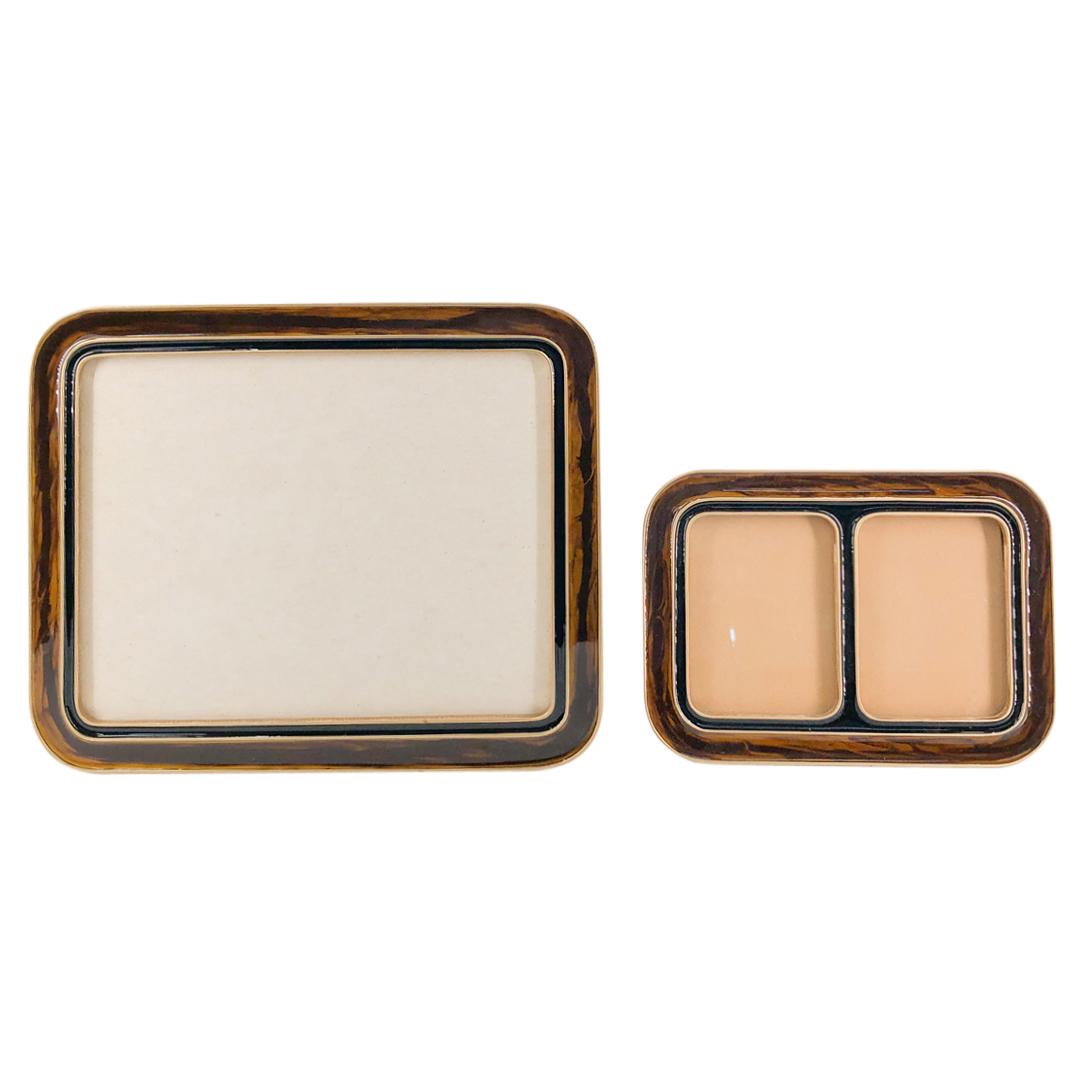 (2 Pc) Enameled Picture Frames (1 of 2)