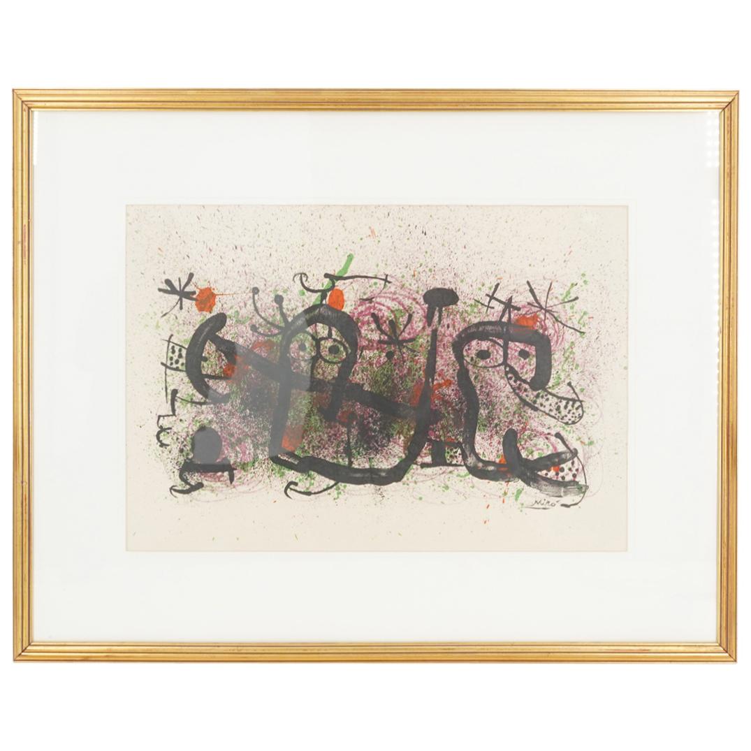 Joan Miro (French 1893-1983) "Poems A La Main" Lithograph (1 of 6)