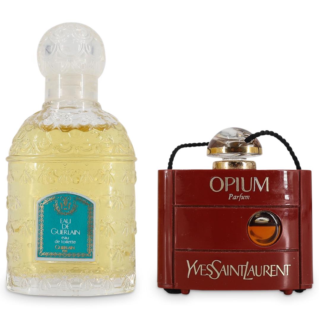 (2 Pc) Vintage Guerlain / YSL Perfume Bottles Set (1 of 6)
