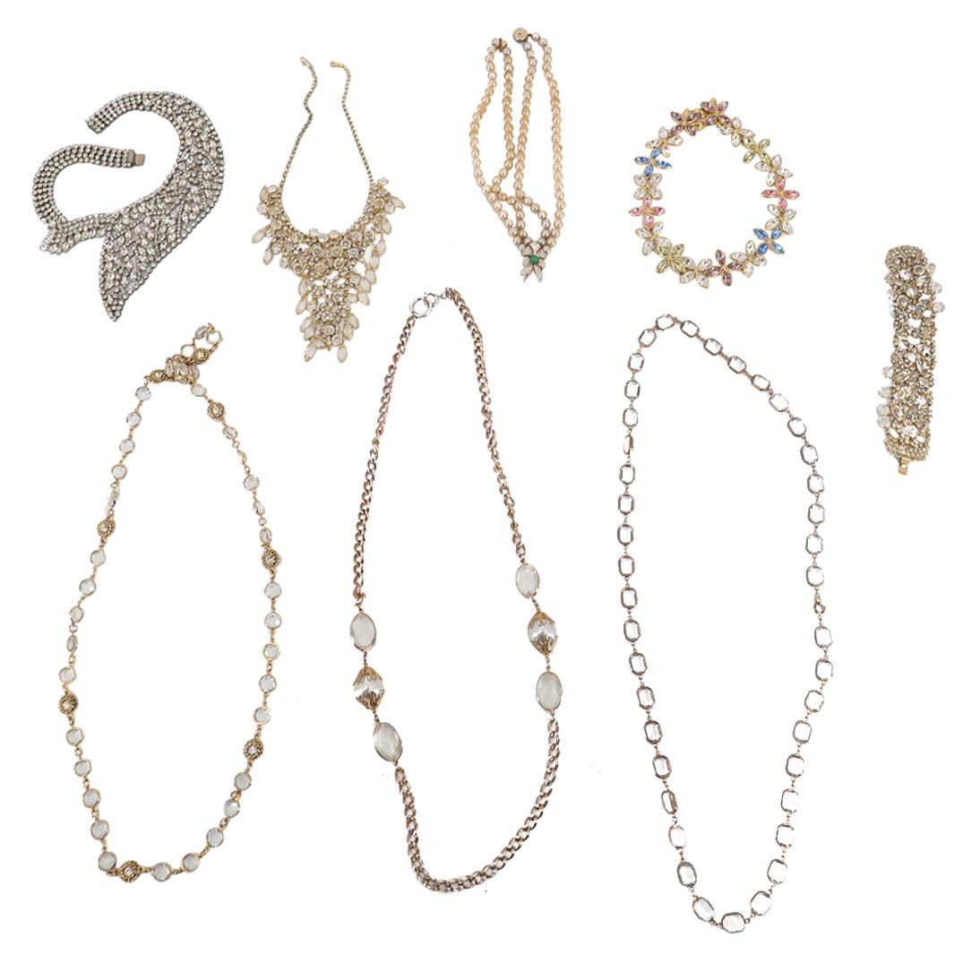 (8 Pc) Monet / Panetta & Assorted Costume Jewelry Grouping Set (1 of 10)