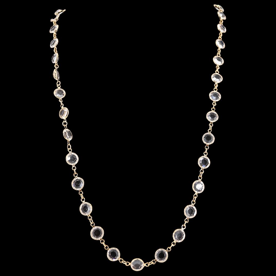 Swarovski crystal station necklace best sale