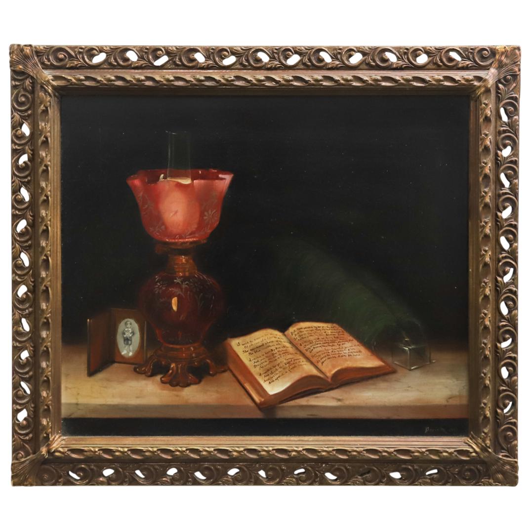 Vintage Doris M. Still Life Oil Painting on Board (1 of 8)