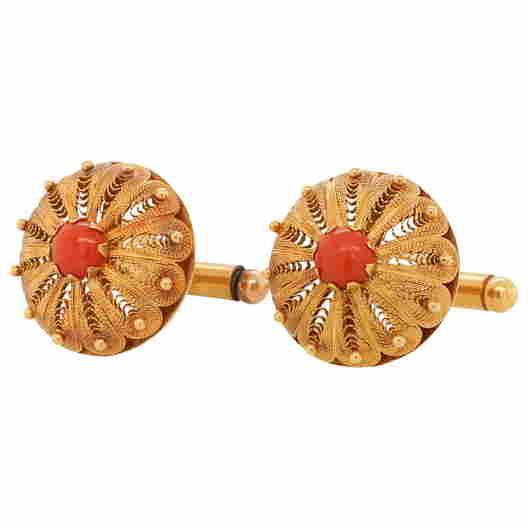 Gold Cufflinks, Tie Pins & Tie Clips