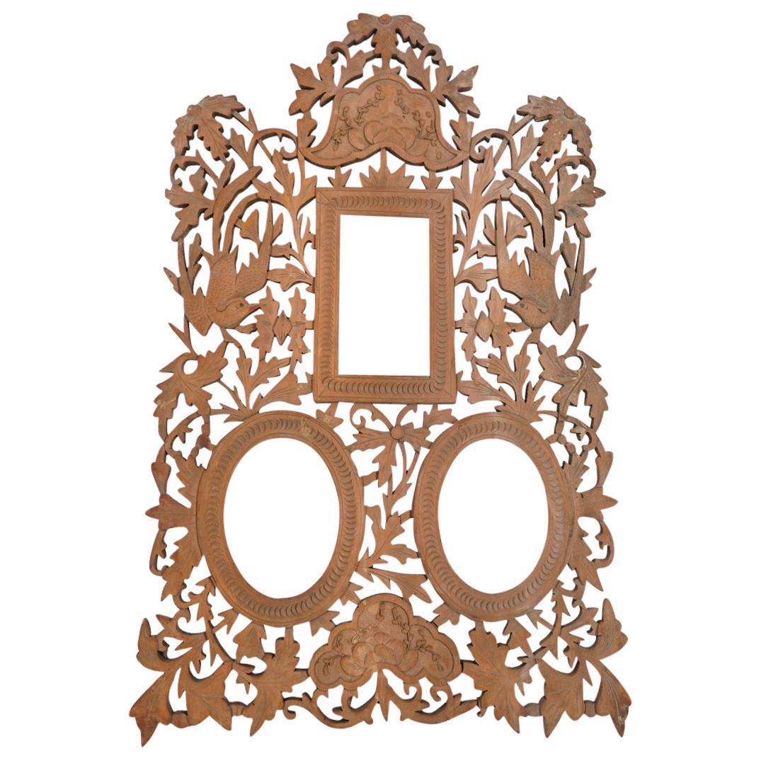 Vintage Chinese Openwork Carved Wood Frame (1 of 5)