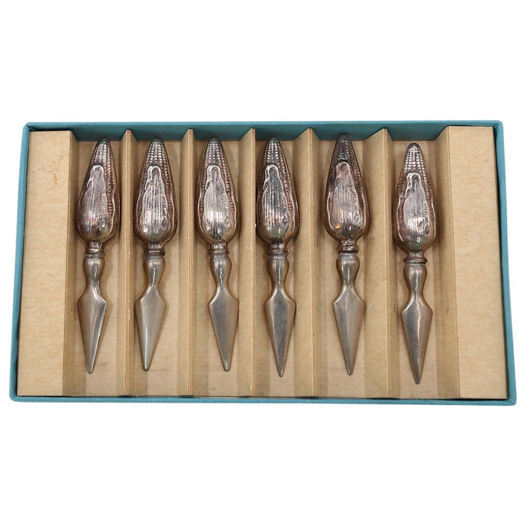 (6 Pc) Webster Co Sterling Silver Corn Cob Holders (1 of 4)