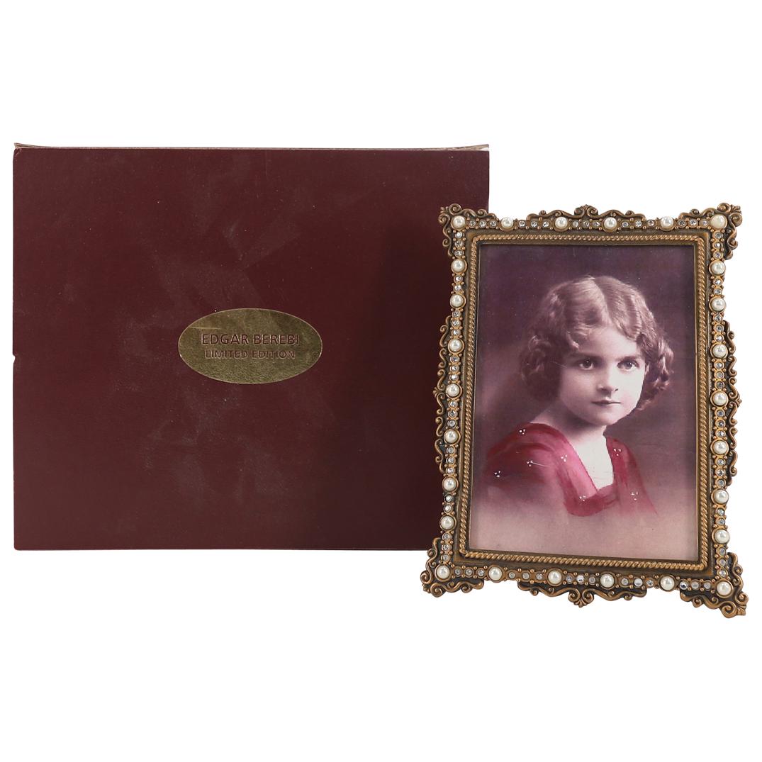 Edgar Berebi Swarovski & Metal Picture Frame in Box (1 of 3)