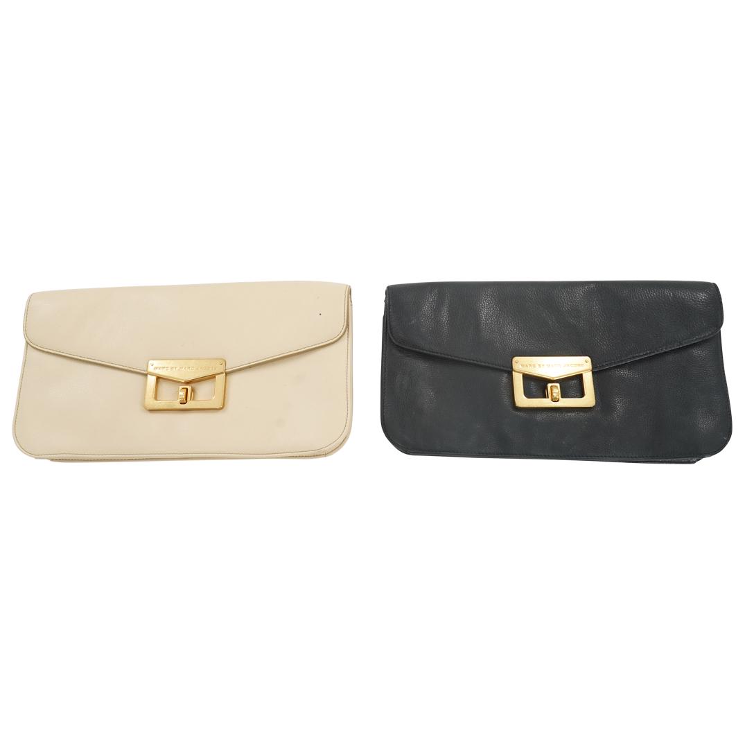 (2Pc) Marc Jacobs "Marc" Leather Clutch (1 of 8)