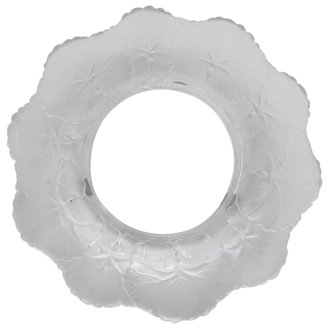 Lalique "Honfleur" Frosted Crystal Ashtray (1 of 3)