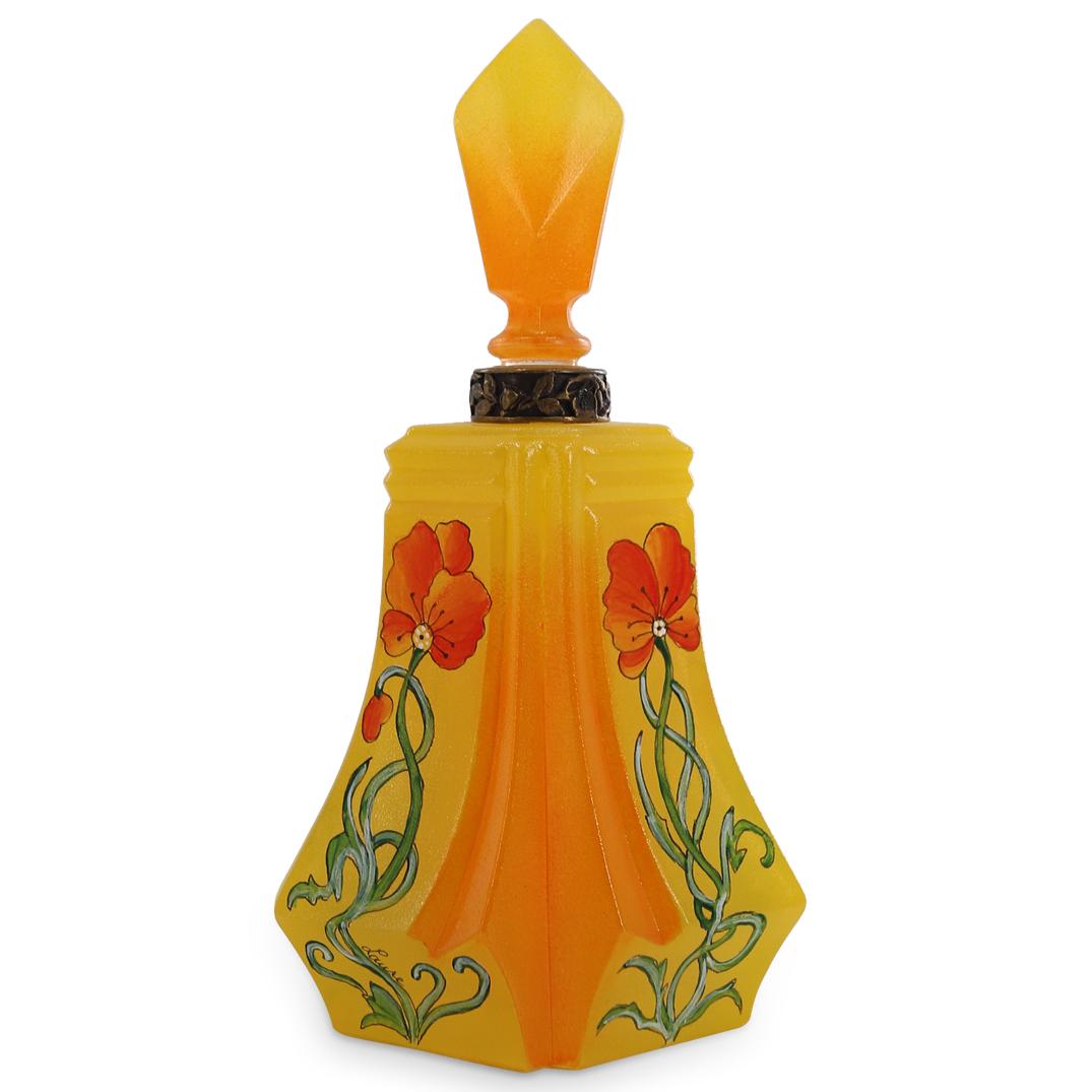 Signed Laure French Hand Painted Perfume Bottle (1 of 5)