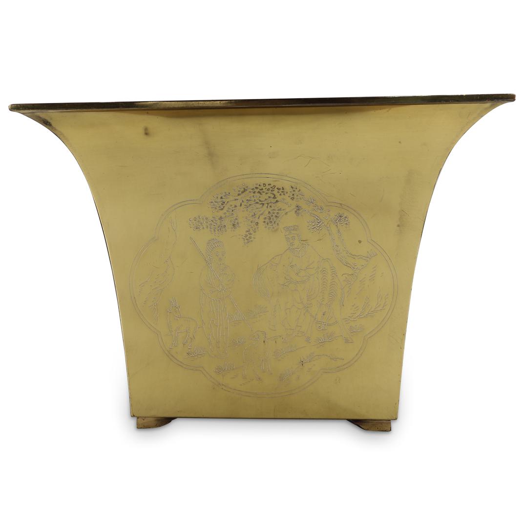 Vintage Chinese Gilt Brass Planter (1 of 3)