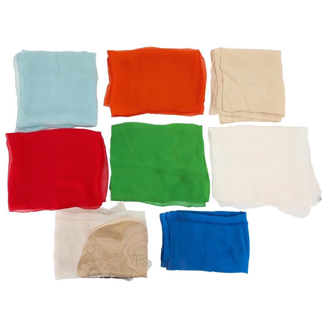 (8 Pc) Hand Made Japanese Silk Scarves Set (1 of 7)