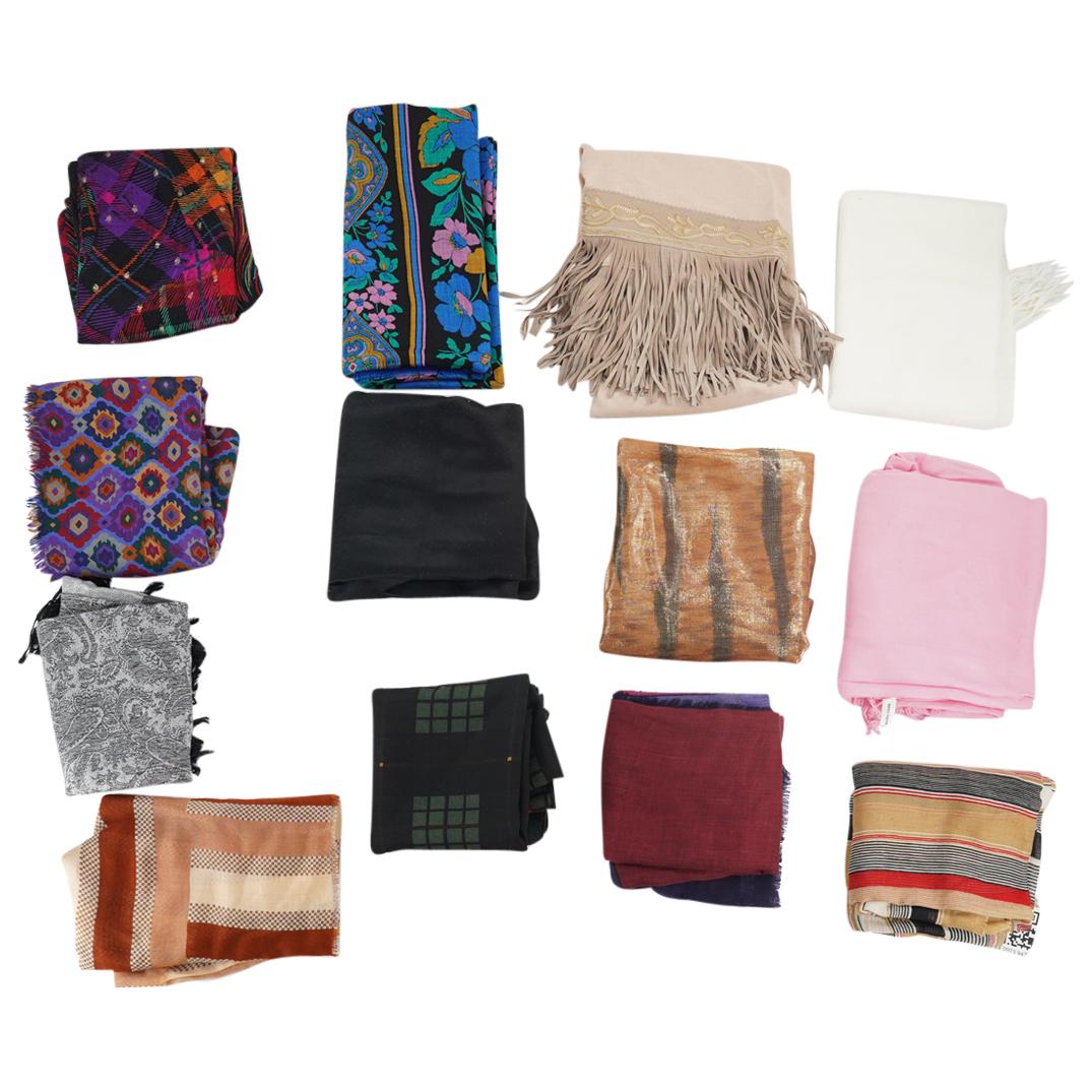 (13 Pc) Assorted Winter Wool Scarves Grouping Set (1 of 11)