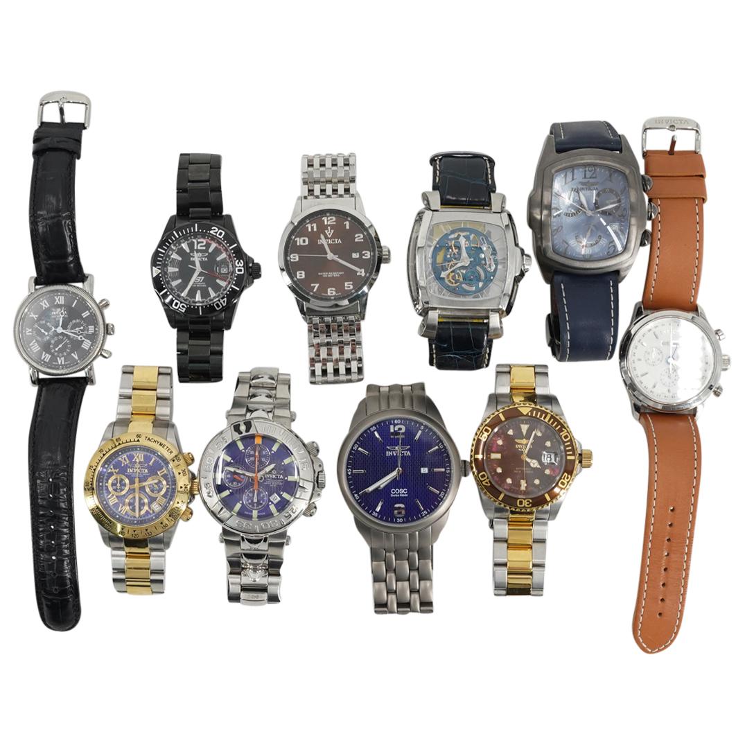 (10 Pc) Invicta Stainless Steel Automatic Watches (1 of 13)