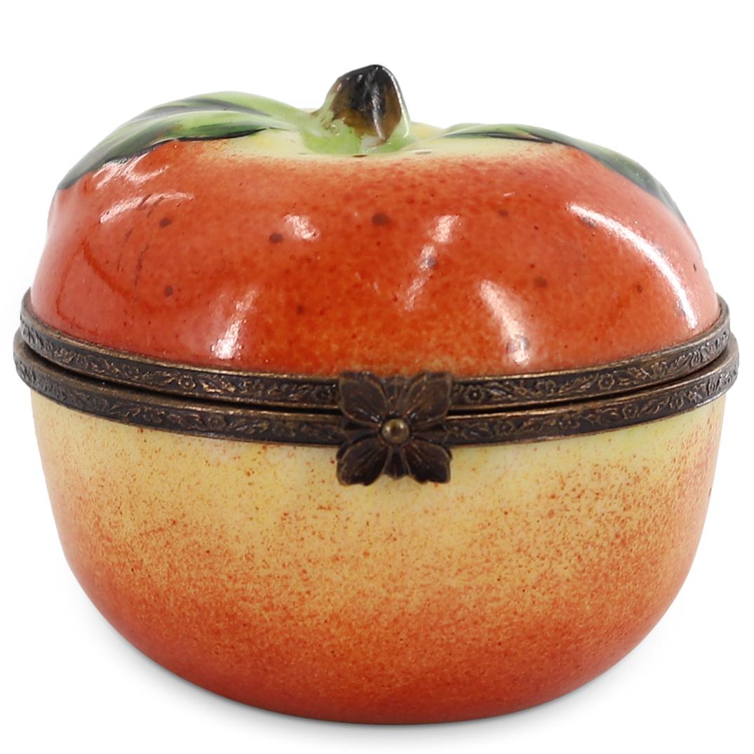Limoges Apple Porcelain Trinket Box (1 of 5)
