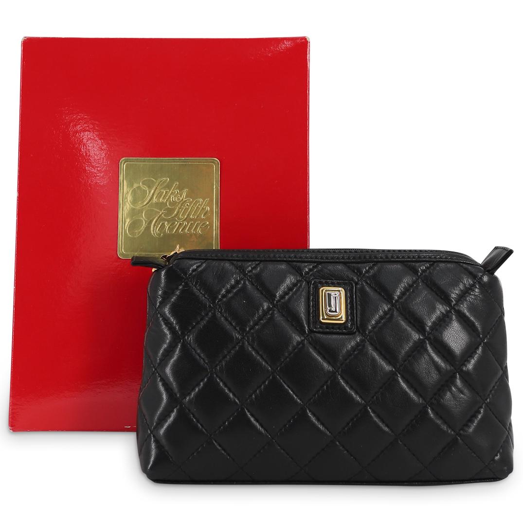 Judith Leiber Genuine Quilted Leather Clutch Bag (1 of 5)