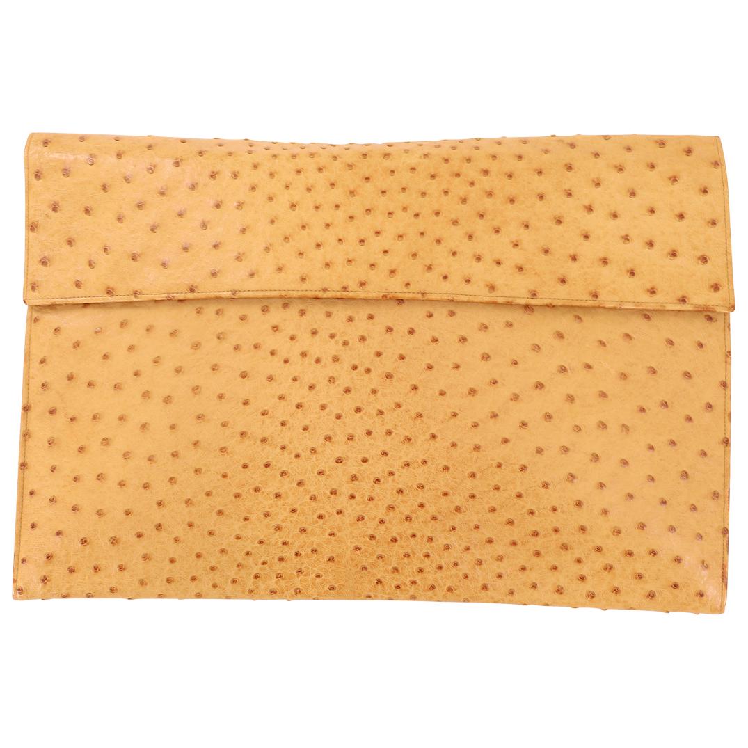 Vintage Ostrich Leather Document File Folder (1 of 5)