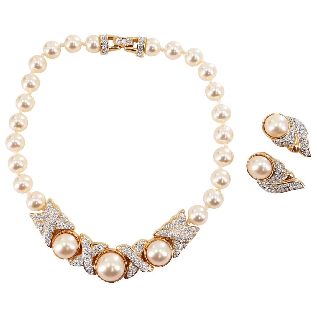 (2 Pc) S.A.L. Demi Parure Necklace & Earrings Costume Jewelry Set (1 of 8)