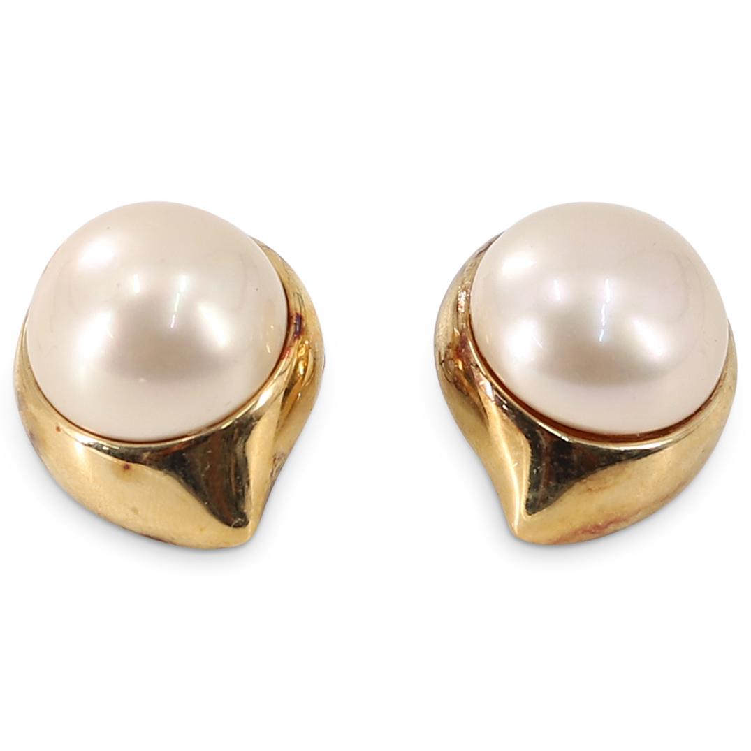 925 Sterling Silver Pearl Earrings (1 of 3)