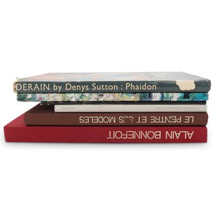 (6Pc) Assorted Art Books: DESCRIPTION: (6Pc) Assorted art books. Includes: (1) Albert Marquet, Gallery book, Galerie de la Presidence. (H: 8.25" W: .37" L: 9.5"). (1) Michel de Gallard, Gallery book, Galerie de la Presidence.