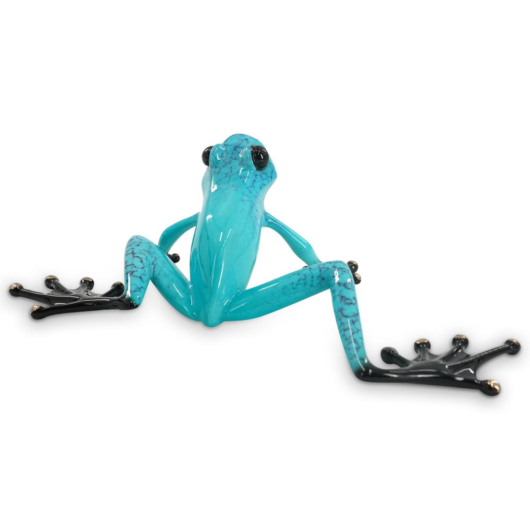 Tim "Frogman" Cotterill (B. 1950) "Monet" Enameled Bronze Frog (1 of 8)