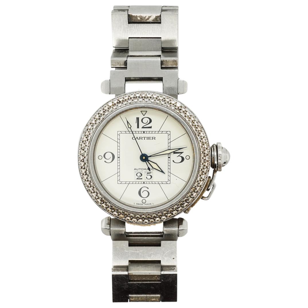 Cartier pasha store diamond bezel