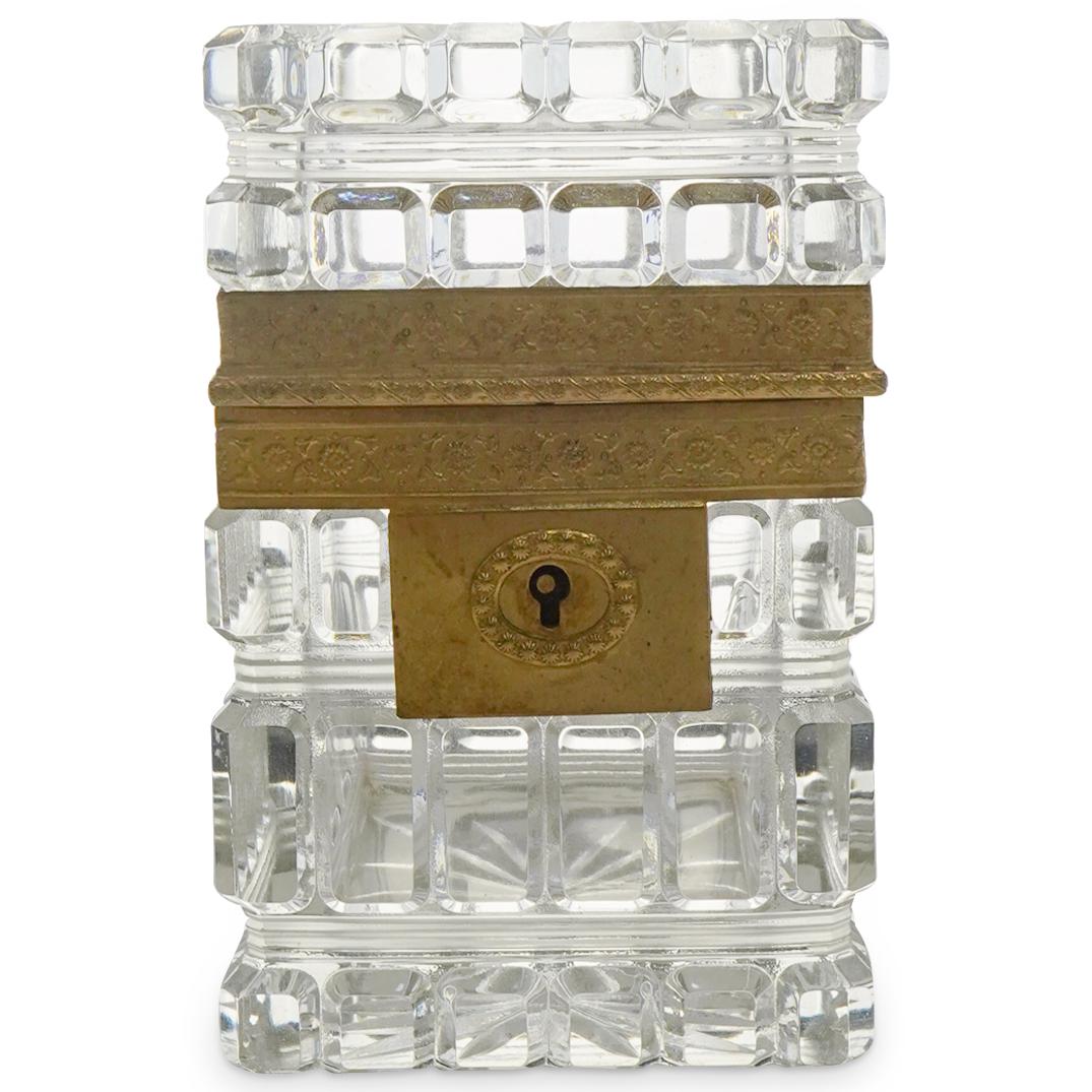 Antique Baccarat Ormolu & Crystal Vanity Box (1 of 3)