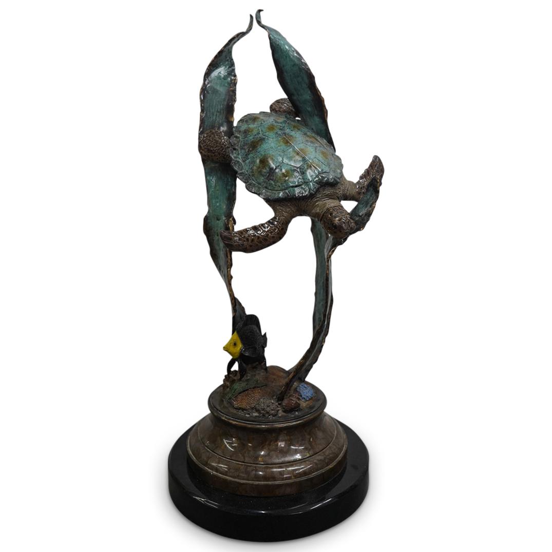 Large John Townsend (B. 20th C.) Marine Life Bronze Sculpture (1 of 8)