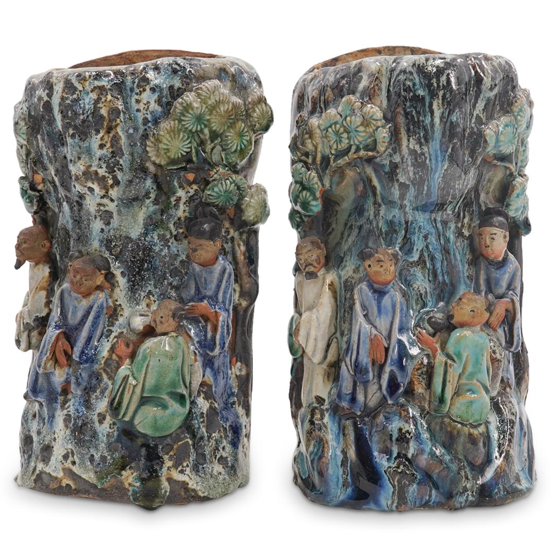 Japanese Sumida Gawa Wall Pockets (1 of 5)