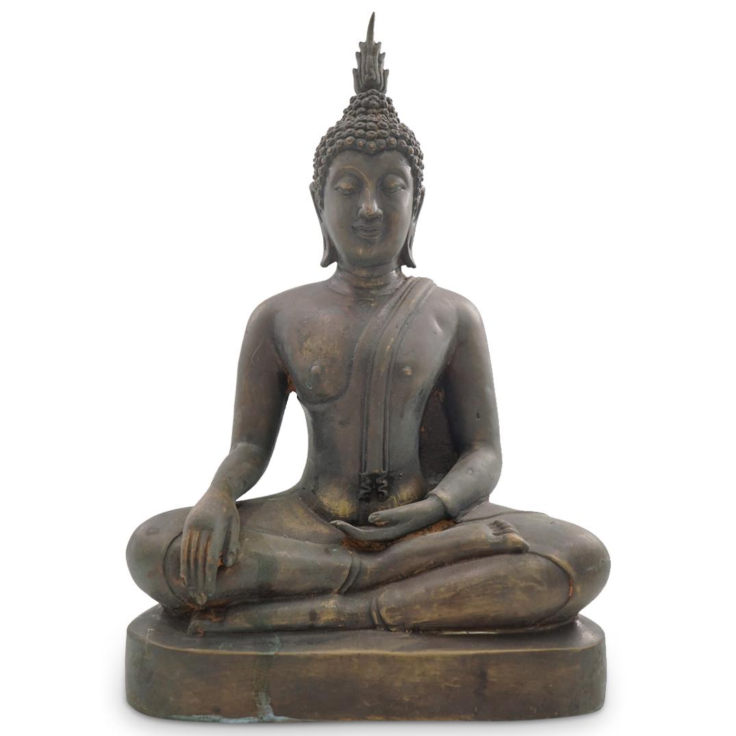 Antique 19th Cent. Bronze Sitting Buddha (1 of 6)