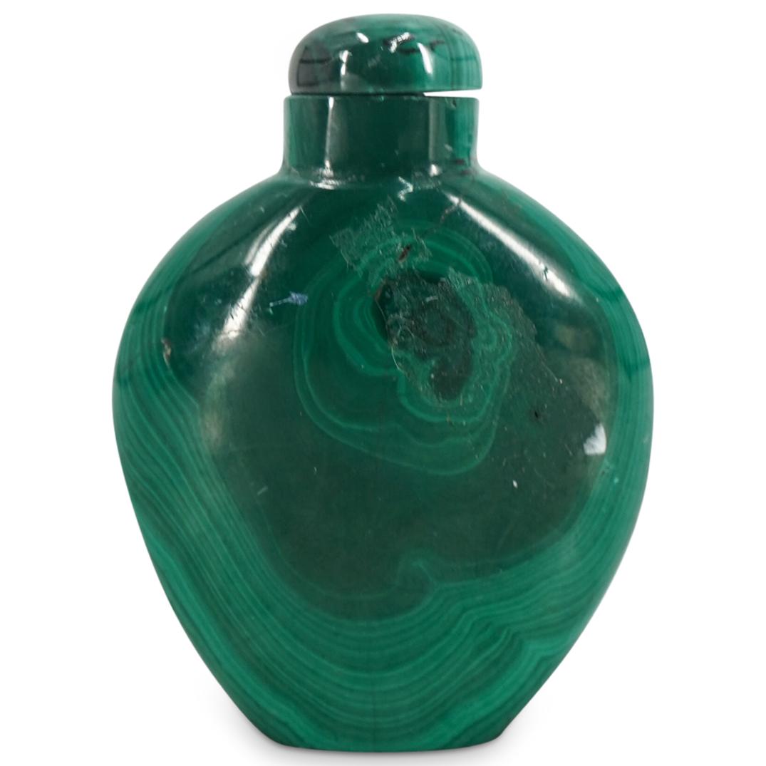 Antique Chinese Malachite Snuff Bottle (1 of 3)