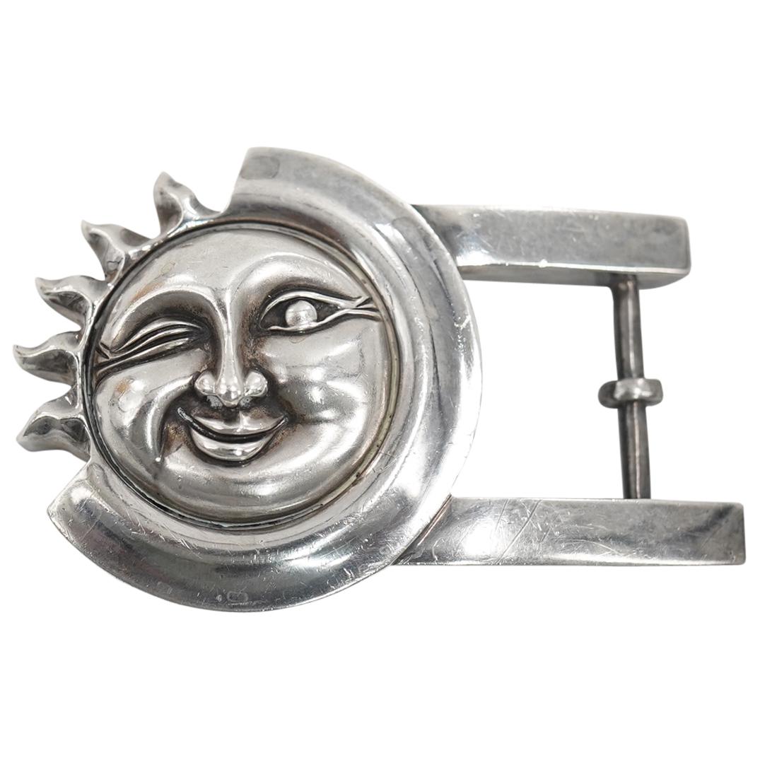Barry Kieselstein-Cord Sterling Silver Sun Belt Buckle (1 of 3)