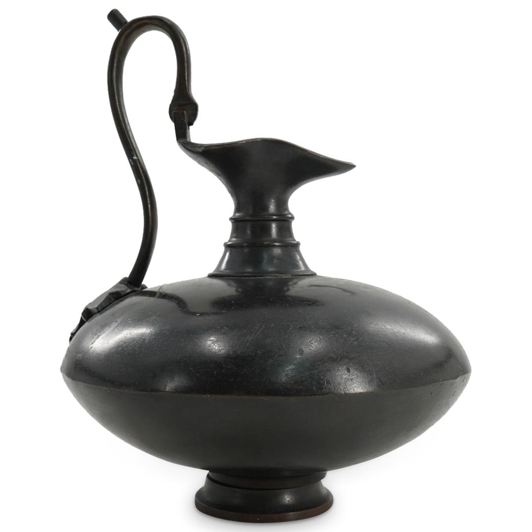 Antique Italian Bronze Small Handled Vessel (1 of 6)