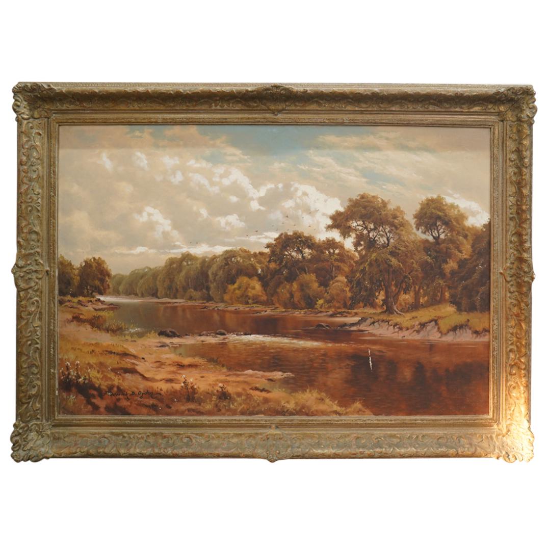 Frederick D. Ogden Oil on Canvas Painting (1 of 6)