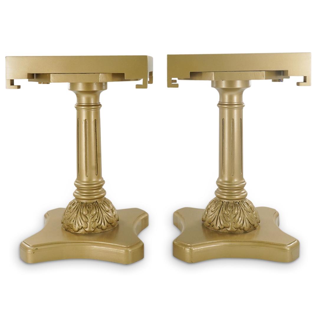 Pair Of Gilt Wooden Pedestals (1 of 5)