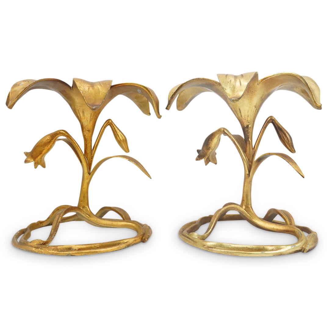 Pair of Arthur Court lily Table Bases (1 of 10)