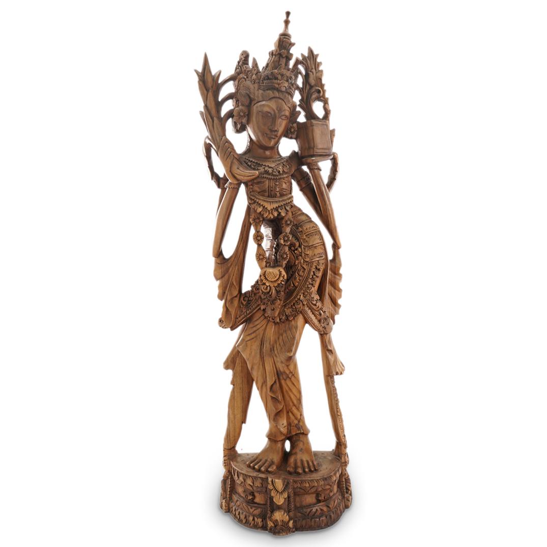 Southeast Asian Carved Wooden Deity (1 of 13)