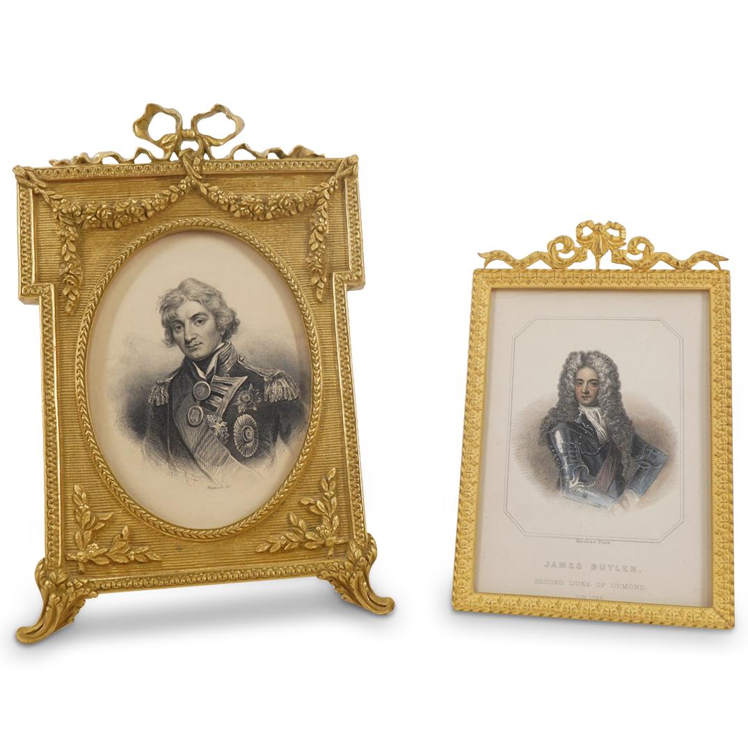 (2Pc) Antique French Ormolu Picture Frames (1 of 7)