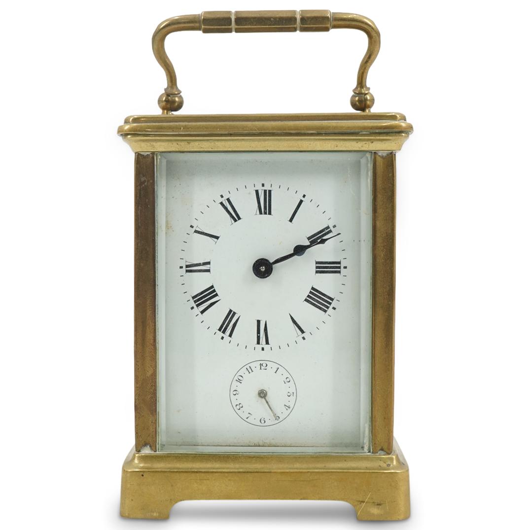 Antique Brass Travel Carriage Clock (1 of 5)