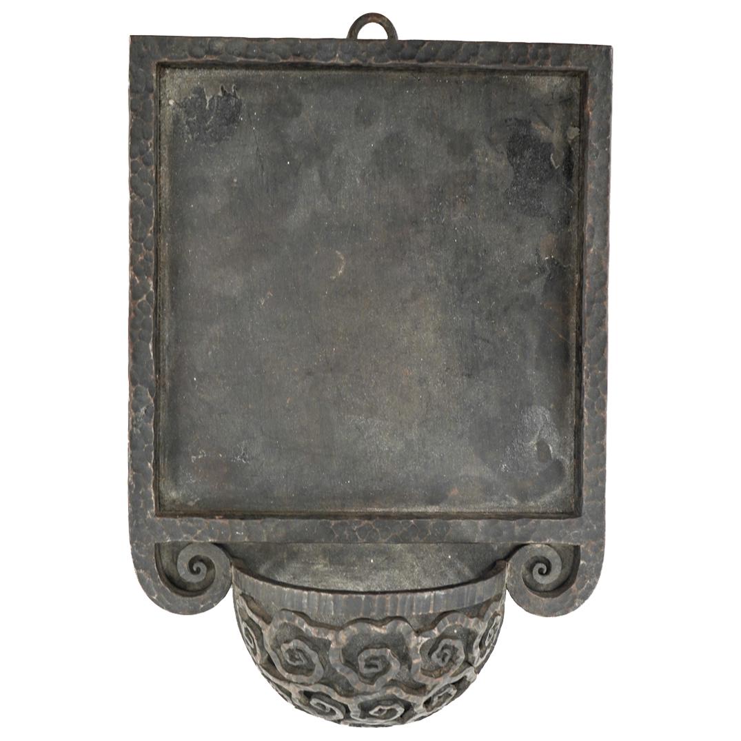 Edgar Brandt Wrought Iron Art Deco Wall Mounted Font (1 of 3)
