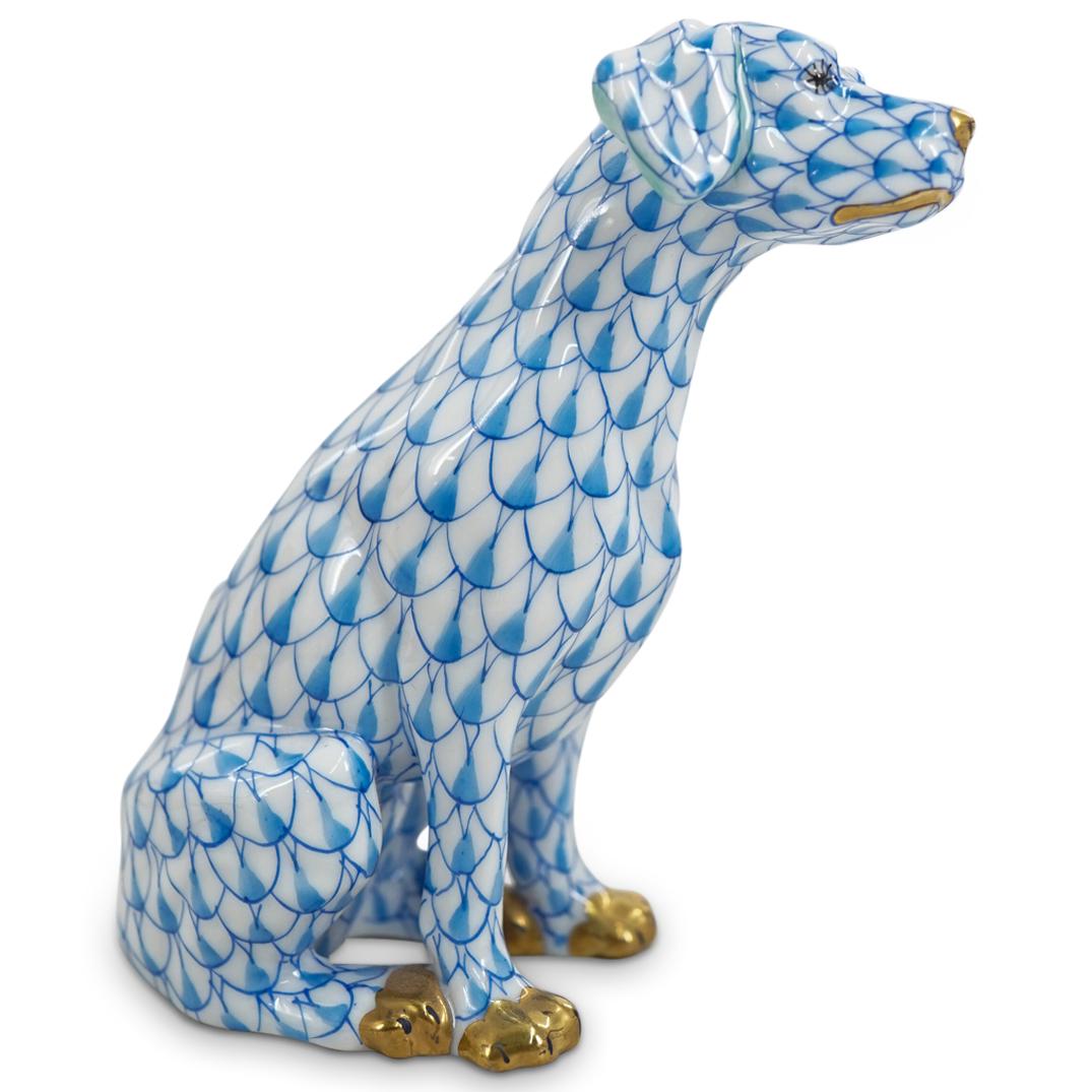 Herend Porcelain "Dog Seated" Figurine (1 of 4)