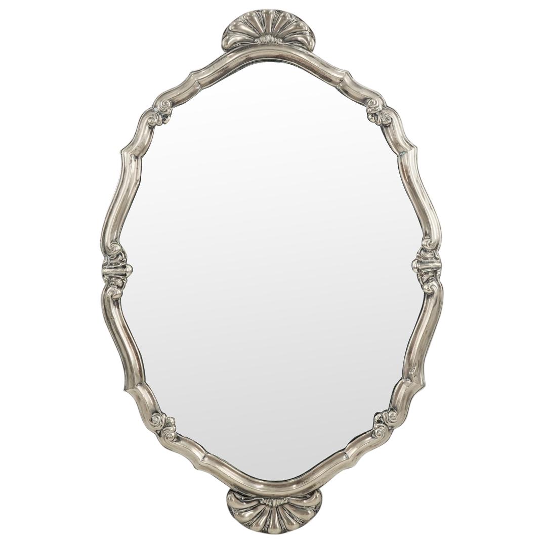 Antique French Mirrored Tray W/ Silver Frame (1 of 3)